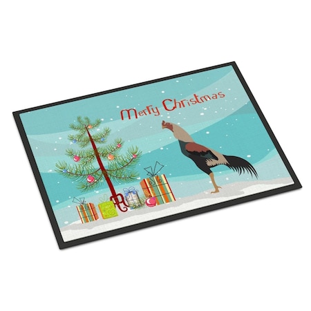 Carolines Treasures Kulang Chicken Christmas Indoor or Outdoor Mat - 18 x 27 in. BB9205MAT